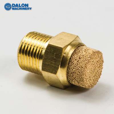 M12X1 thread pneumatic sintered porous brass bronze silence muffler