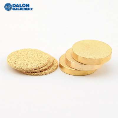 sintered porosity bronze brass plate oil filter