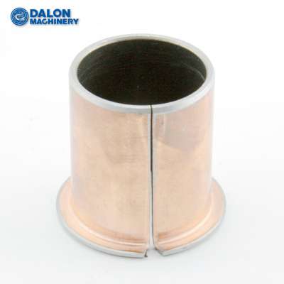 customized oilless plain copper bronze PTFE coated bushing