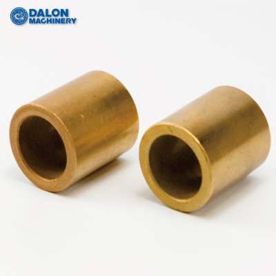 self-lubricating sintered oilite graphite bronze iron plain shaft bearing