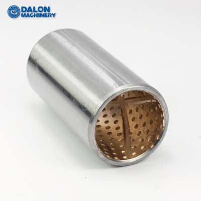 oilless oil free steel with sintered bronze alloy layer backing bimetal bushing bearings